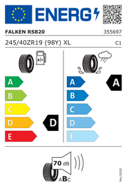 245/40R19 98Y XL Falken RS820