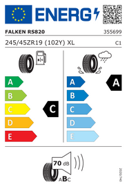 245/45R19 102Y XL Falken RS820