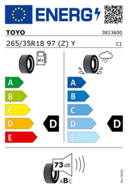 265/35R18 97Y Toyo R888R SEMI SLICK
