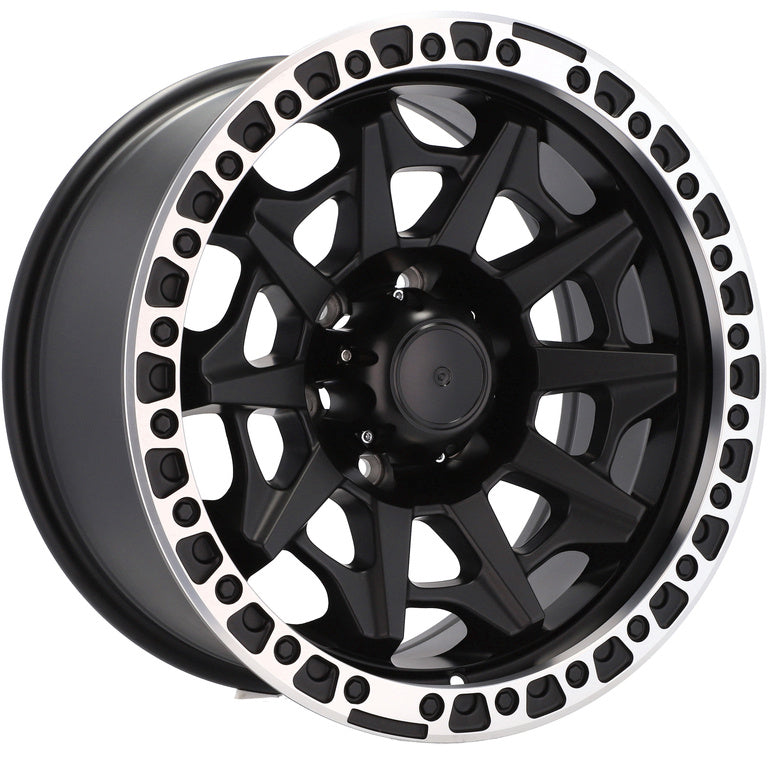 Replica 4x4 IWX15 Black Matt Polished Lip 17*9