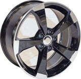 Replica for AUDI 5612 Black Polish 17*7.5