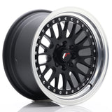 Japan Racing Wheels JR10 Matt Black Silver Lip 15*8