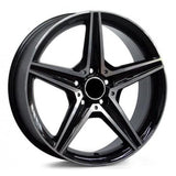 Replica for MERCEDES 554/2 Black Polish 17*7.5