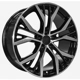 Replica for AUDI SEAT SKODA VW Black Polish 5436 16*7