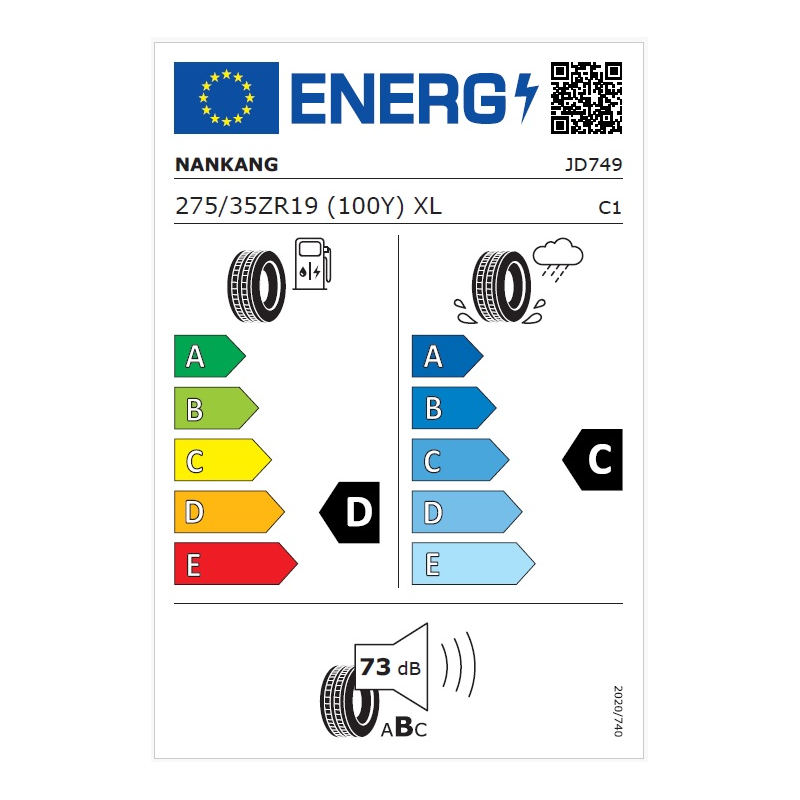 275/35R19 100Y XL Nankang CR-S SEMI SLICK