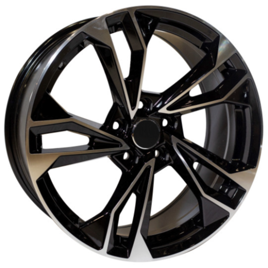 Replica for AUDI 9378 Black Polish 19*8.5