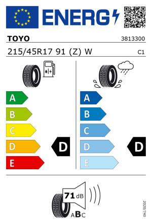 215/45R17 91W Toyo R888R SEMI SLICK