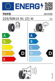 225/50R15 91W Toyo R888R SEMI SLICK