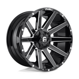Fuel 1PC D615 Contra Gloss Black Milled 18x9 4X4
