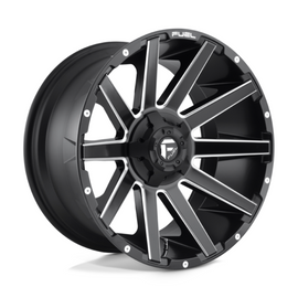 Fuel 1PC D616 Contra Matt Black Milled 22x12 4X4