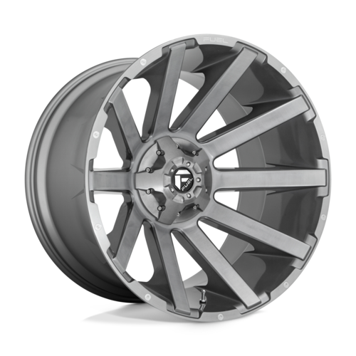 Fuel 1PC D714 Contra Platinum Brushed Gun Metal Tinted Clear 20x9 4X4