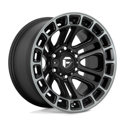 Fuel 1PC D720 Heater Matt Black Double Dark Tint Machined 20x9 4X4