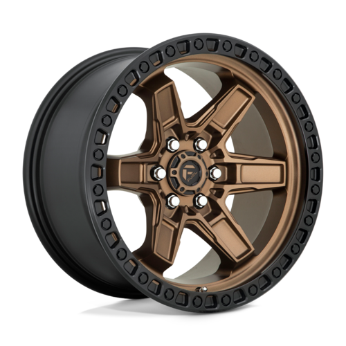 Fuel 1PC D699 Kicker Matt Bronze Black Bead Ring 17x9 4X4