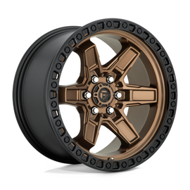 Fuel 1PC D699 Kicker Matt Bronze Black Bead Ring 17x9 4X4