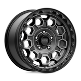 KMC KM545 Trek Satin Black Gray Tint 17x9 4X4