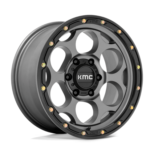 KMC KM541 Dirty Harry Satin Gray Black Lip 18x8,5 4X4