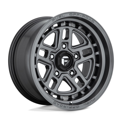 Fuel 1PC D668 Nitro Matt Gun Metal 17x9 4X4