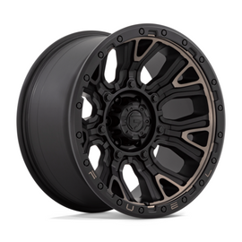 Fuel 1PC D824 Traction Matt Black Double Dark Tint 20x9 4X4