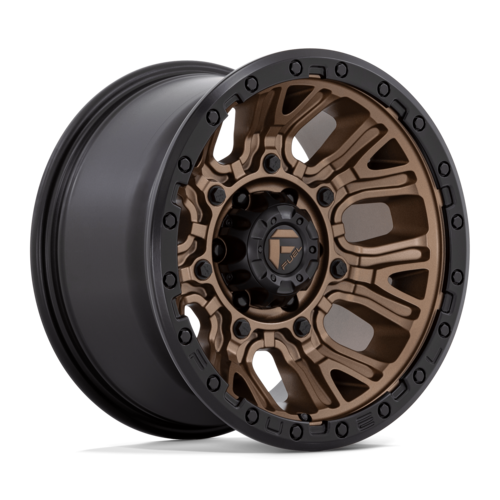 Fuel 1PC D826 Traction Matt Bronze Black Ring 17x9 4X4