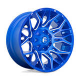 Fuel 1PC D770 Twitch Anodized Blue Milled 22x10 4X4