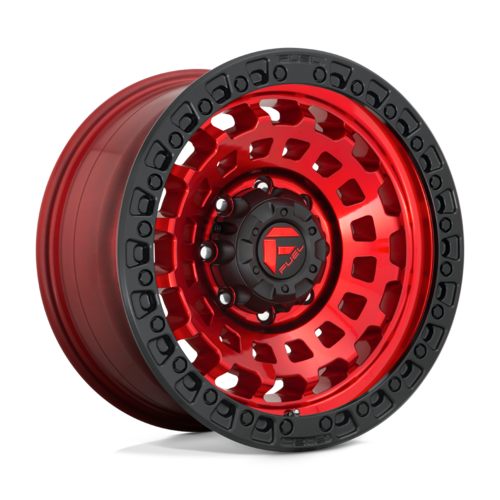 Fuel 1PC D632 Zephyr Candy Red Black Bead Ring 18x9 4X4