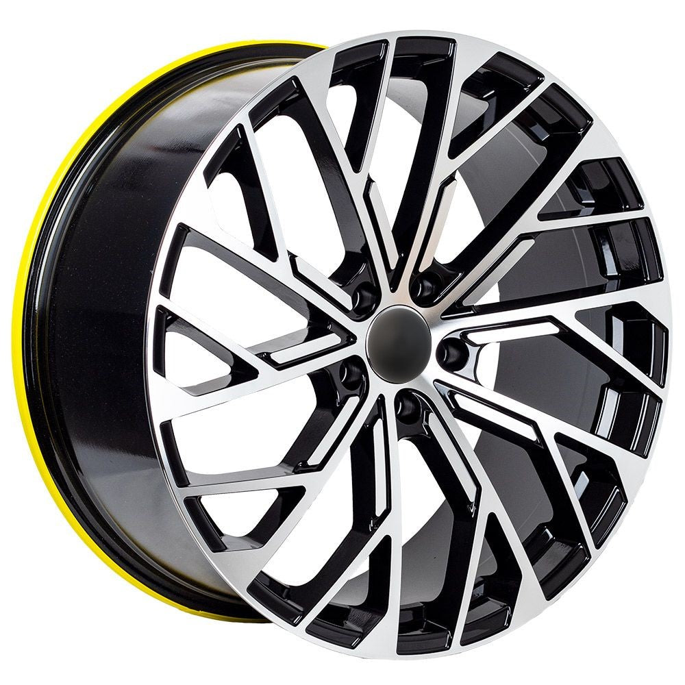 Replica for AUDI 5086 Black Polish 20*9