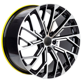 Replica for AUDI 5086 Black Polish 20*9