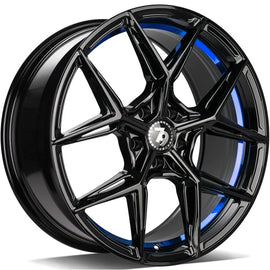 79Wheels SCF-B GLOSS BLACK BLUE BARELL 18*8