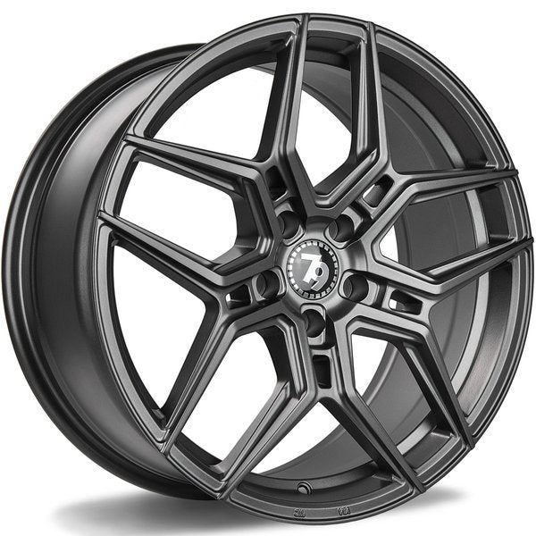 79Wheels SV-B SATIN GRAPHITE 18*8