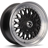 79Wheels SV-E MATT BLACK POLISHED LIP 16*7