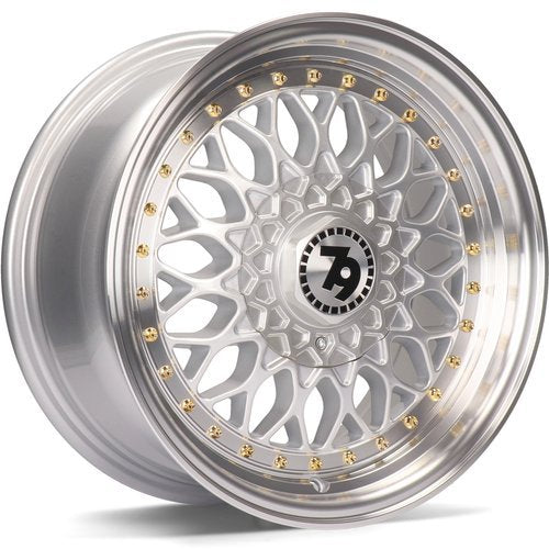 79Wheels SV-E SILVER POLISHED LIP 15*7