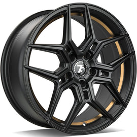 79Wheels SV-B GLOSS BLACK GOLD BARREL 18*8