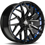 79Wheels SV-C GLOSS BLACK BLUE BARREL 18*8