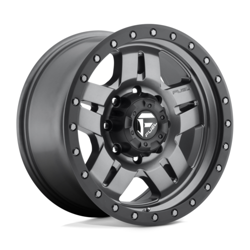 Fuel 1PC D558 Anza Matt Gun Metal Black Bead Ring 17x8.5 4X4
