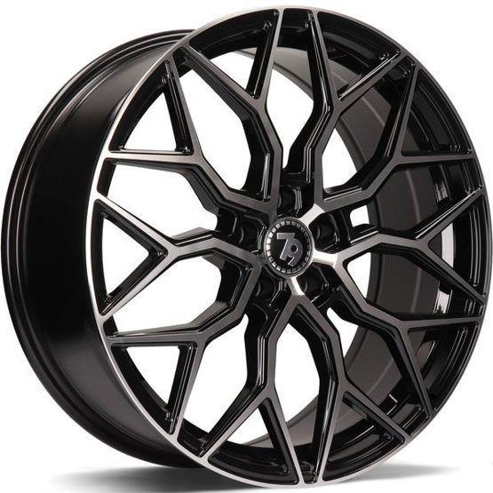 79Wheels SV-K BLACK POLISHED FACE 20*8 - D-elastikashop