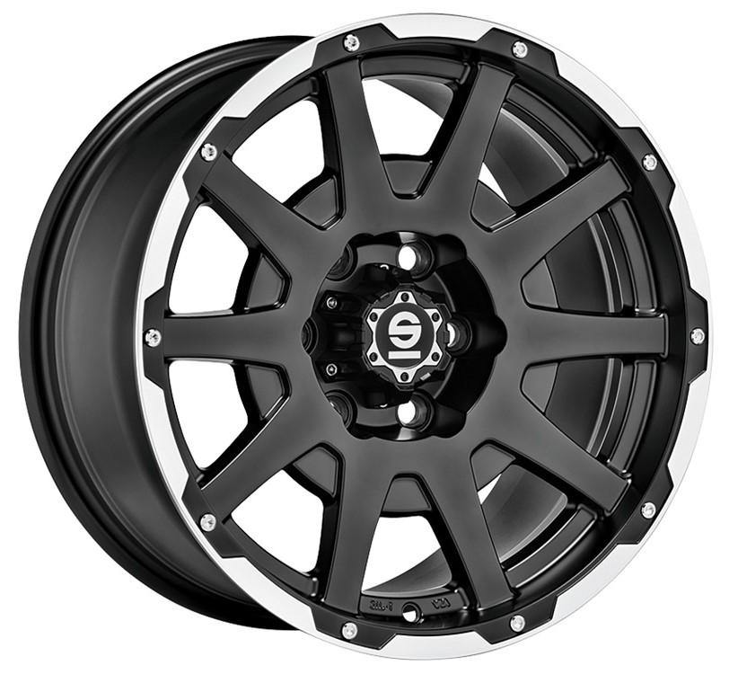 Sparco Wheels Dakar 17*7,5 Matt Black Lip Polished Rivets - D-elastikashop