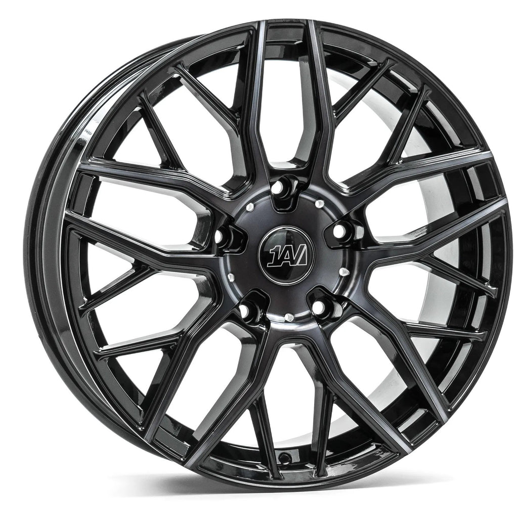 1AV WHEELS ZX11T TRANSIT Black Polish Tinted 20*8