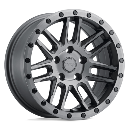 Black Rhino Arches Matte Brushed Gun Metal Black Bolts 15*7  4*4