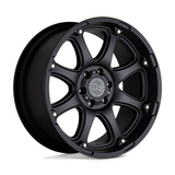 Black Rhino Glamis Matt Black 18*9  4*4