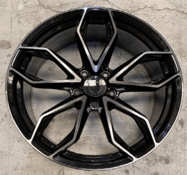 Replica for PORSCHE 104 Black Polish 21*9.5 - D-elastikashop