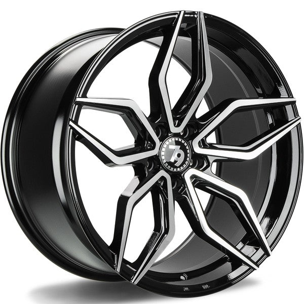 79Wheels SCF-D BLACK POLISHED FACE 18*8