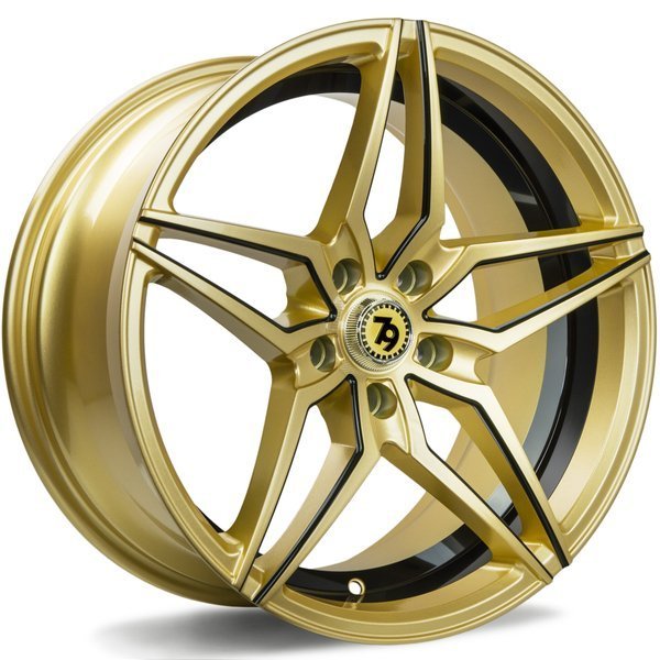 79Wheels SV-A GLOSS GOLD BLACK MILL 18*9
