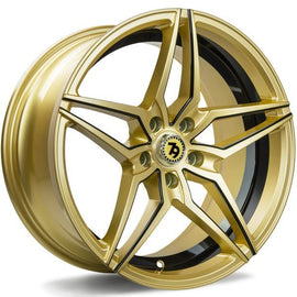 79Wheels SV-A GLOSS GOLD BLACK MILL 18*9