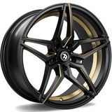 79Wheels SV-A MATT BLACK GOLD MILL 18*9