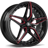 79Wheels SV-AR GLOSS BLACK RED MILL 19*8,5