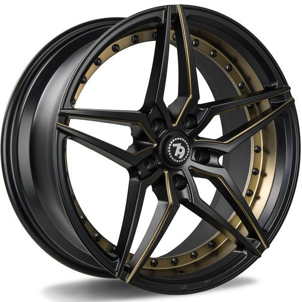 79Wheels SV-AR MATT BLACK GOLD MILL 19*8,5