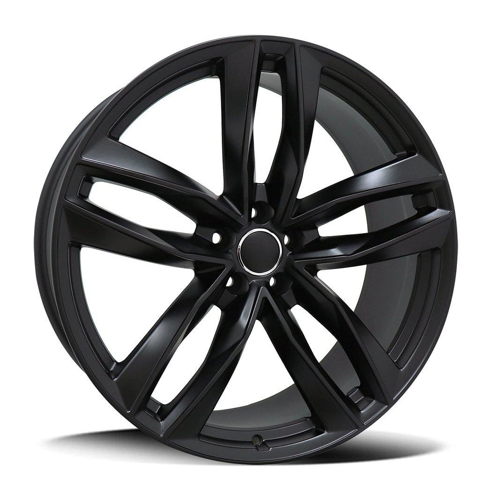 Replica for AUDI 1196 Matt Black 22*9.5 - D-elastikashop