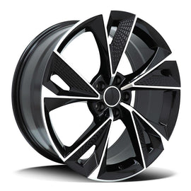 Replica for AUDI 5671 Black Polish 21*9.5 - D-elastikashop