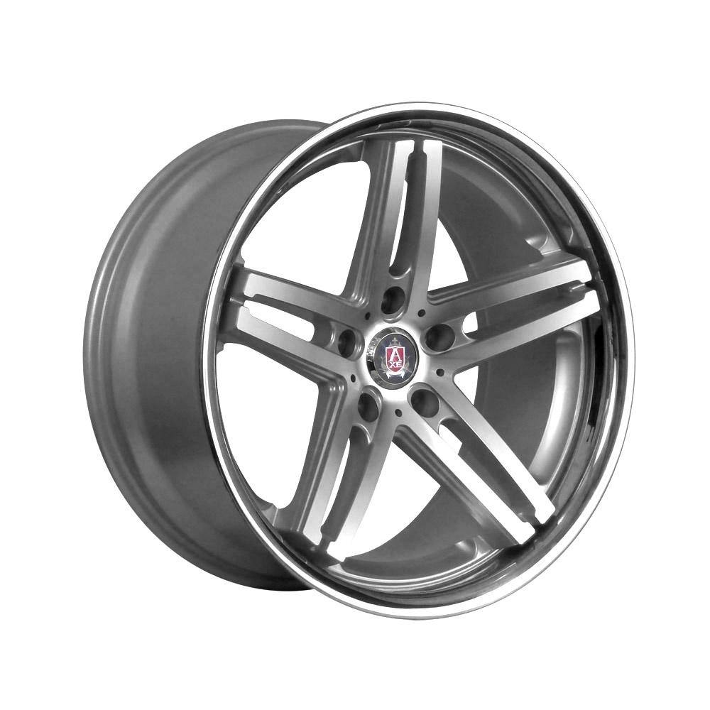 AXE WHEELS EX11 SILVER POLISHED &amp; STAINLESS LIP 19*9,5 - D-elastikashop