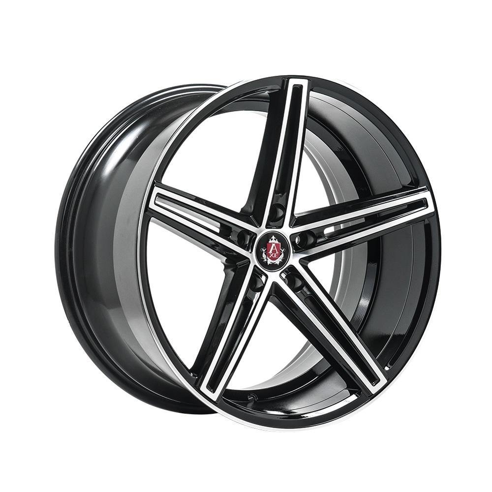 AXE WHEELS EX14 BLACK &amp; POLISHED 18*8 - D-elastikashop